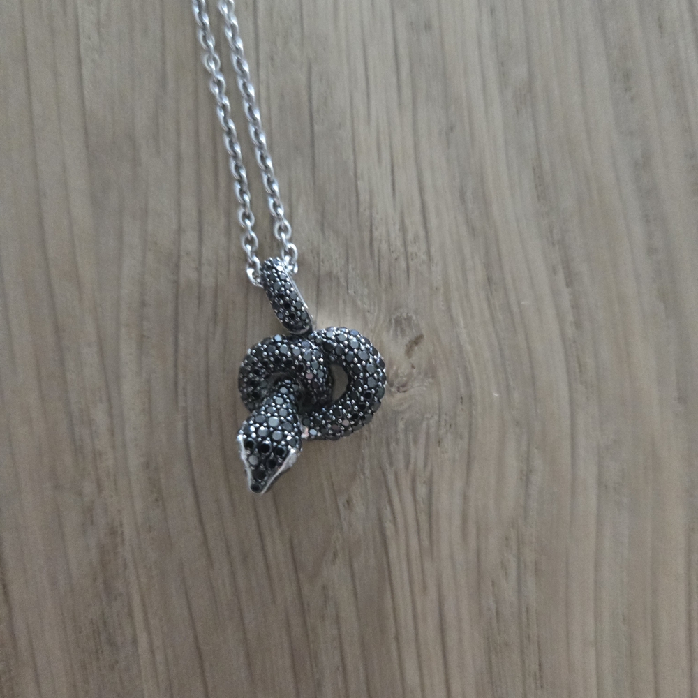 Elegant Snake Pendant Necklace